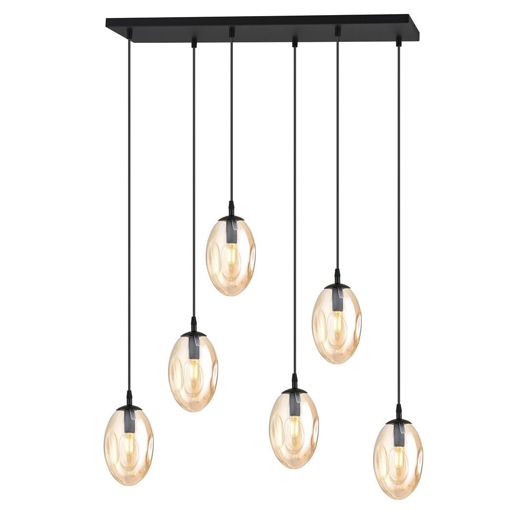 Lampa Wisząca Astral 6 1267/6 6Xe14 czarna