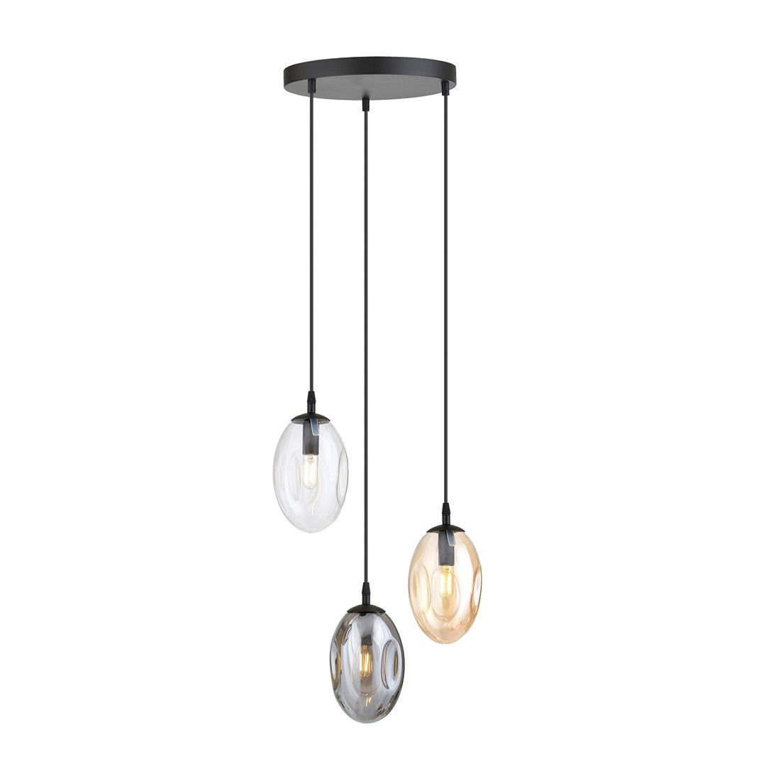 Lampa Wisząca Astral 3 1268/3Prem 3Xe14 czarna