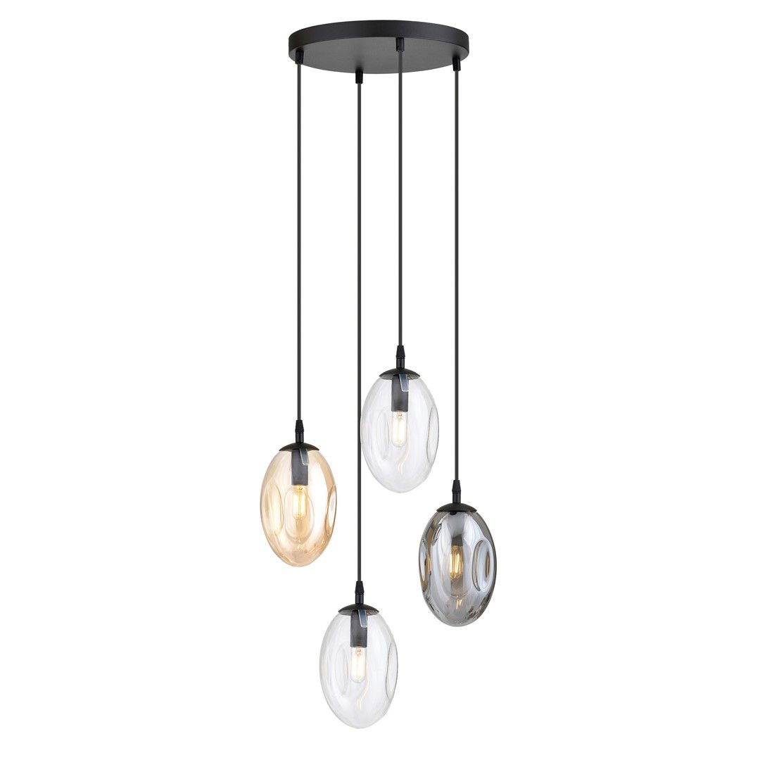 Lampa Wisząca Astral 4 1268/4Prem 4Xe14 czarna