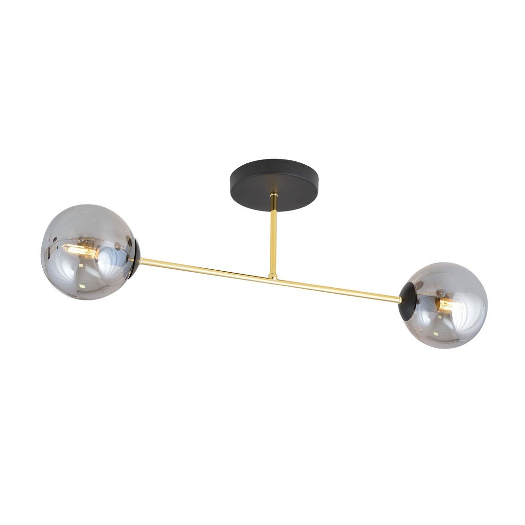 Lampa Sufitowa Magnum 2 1269/2 2Xe14 czarna/złota