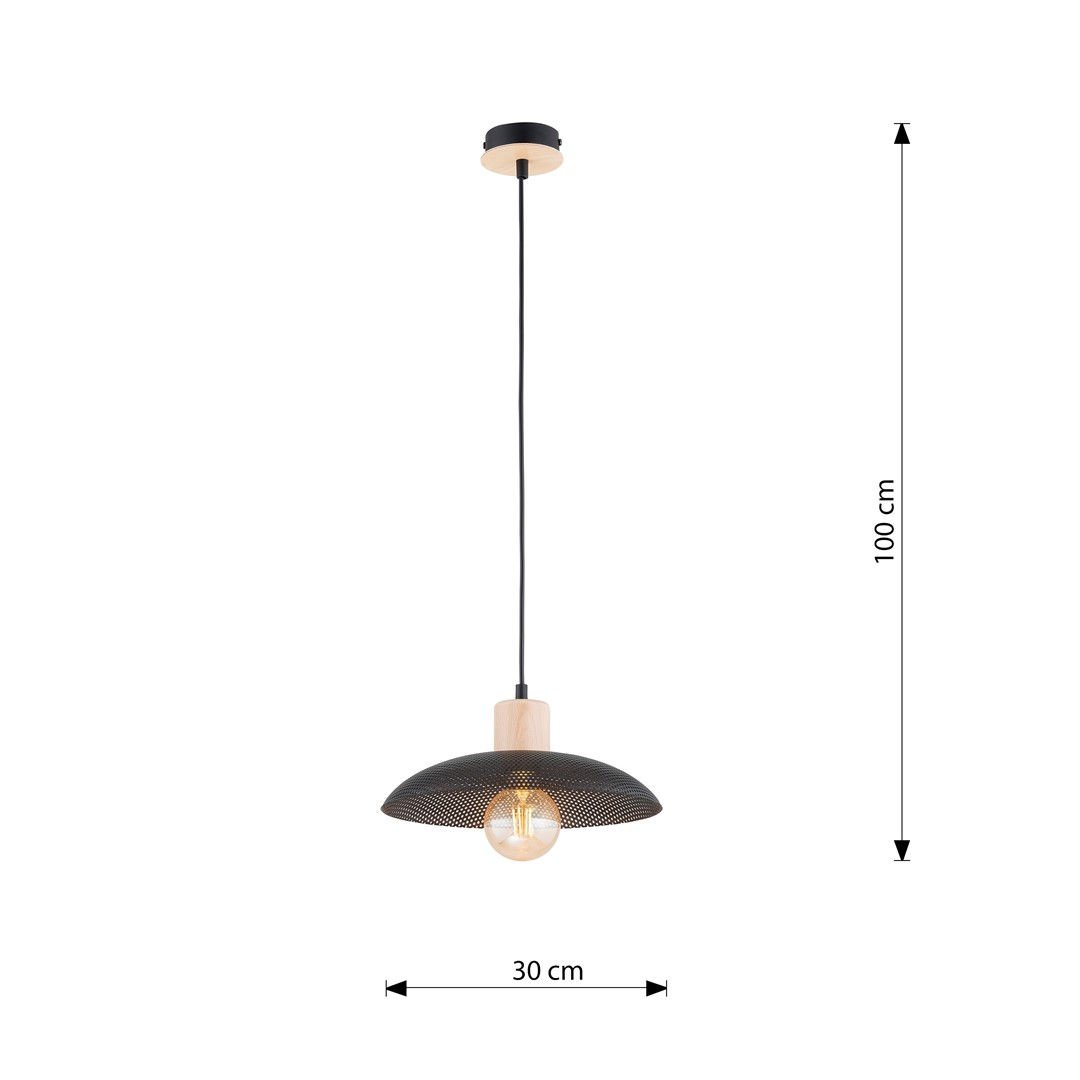 Lampa wisząca kobe 1 black 6822 czarny