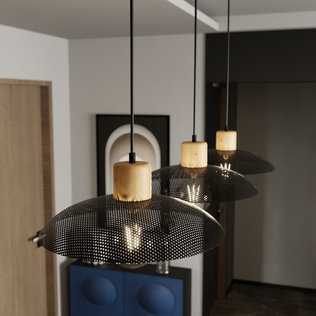 Lampa wisząca kobe 3 black 6825 czarny