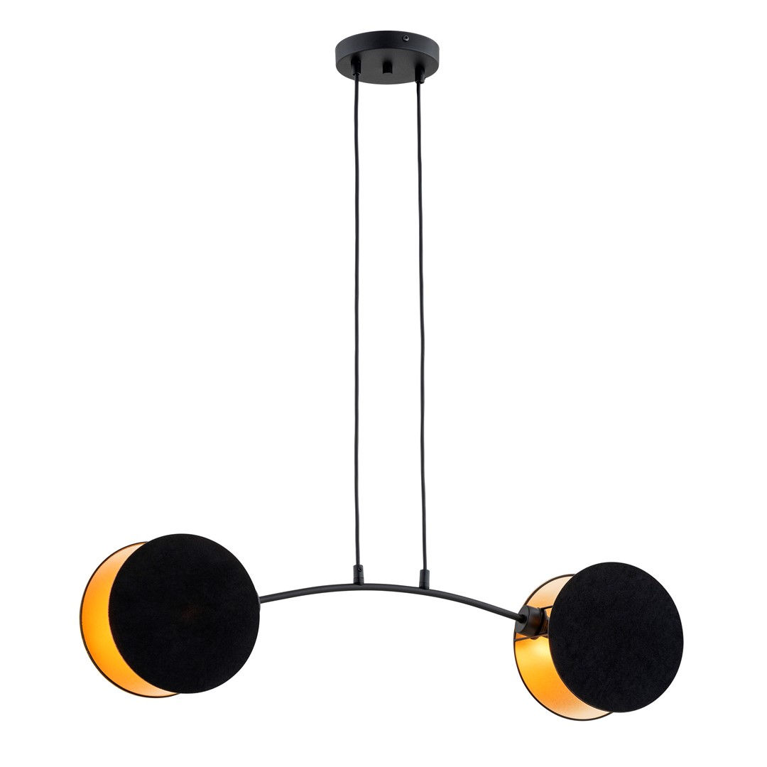 Lampa wisząca motif 2 black/gold 6847 czarny