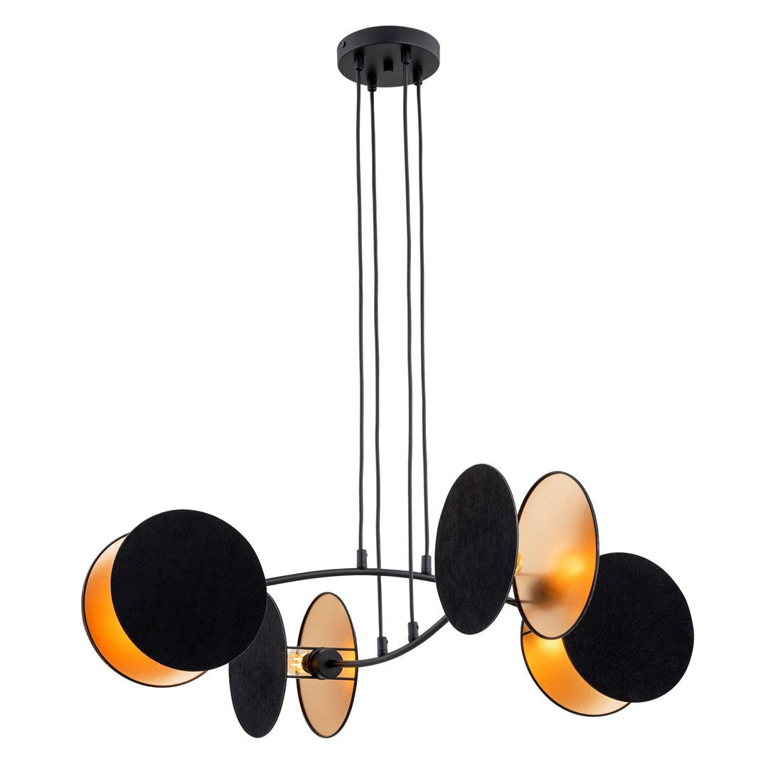 Lampa wisząca motif 4 black/gold 6848 czarny