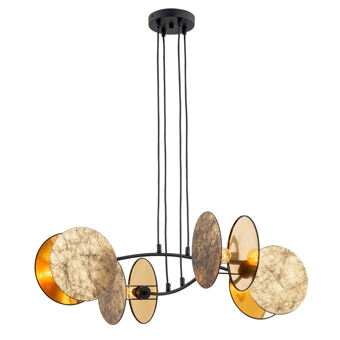 Lampa wisząca motif 4 gold 6851 czarny