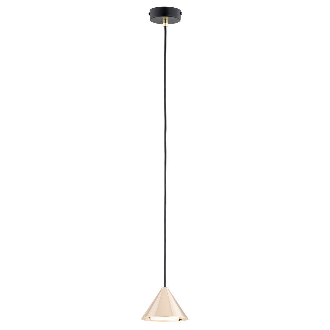 Lampa wisząca elit 1 bl gold 6880 czarny/złoty