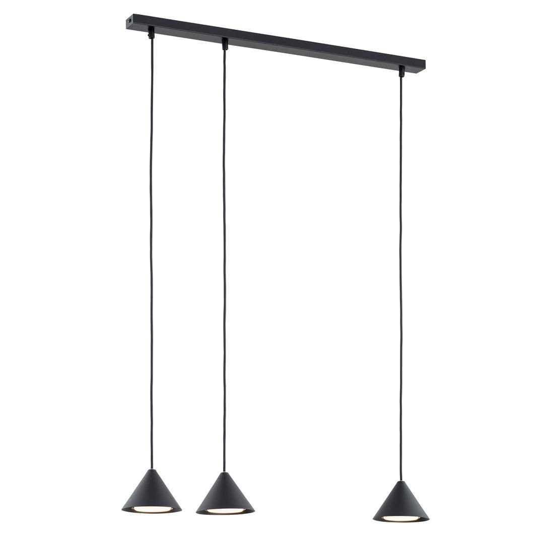 Lampa wisząca elit 3 black 6885 czarny/złoty