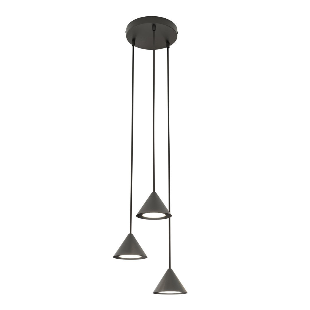 Lampa wisząca elit 3 premium black 7067 czarny