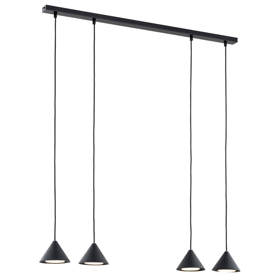 Lampa wisząca elit 4 black 6886 czarny/złoty