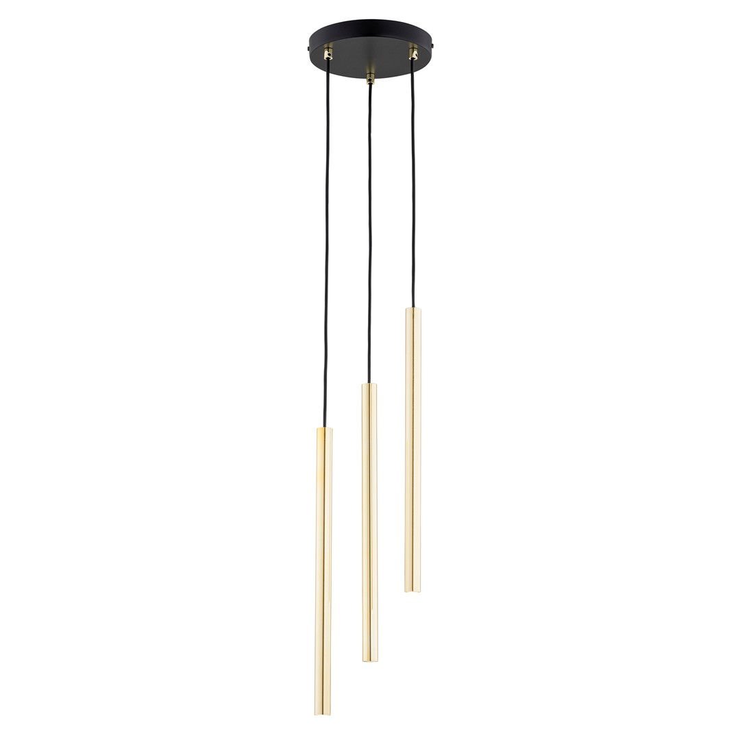 Lampa wisząca selter 3 premium gold 6889 czarny/złoty