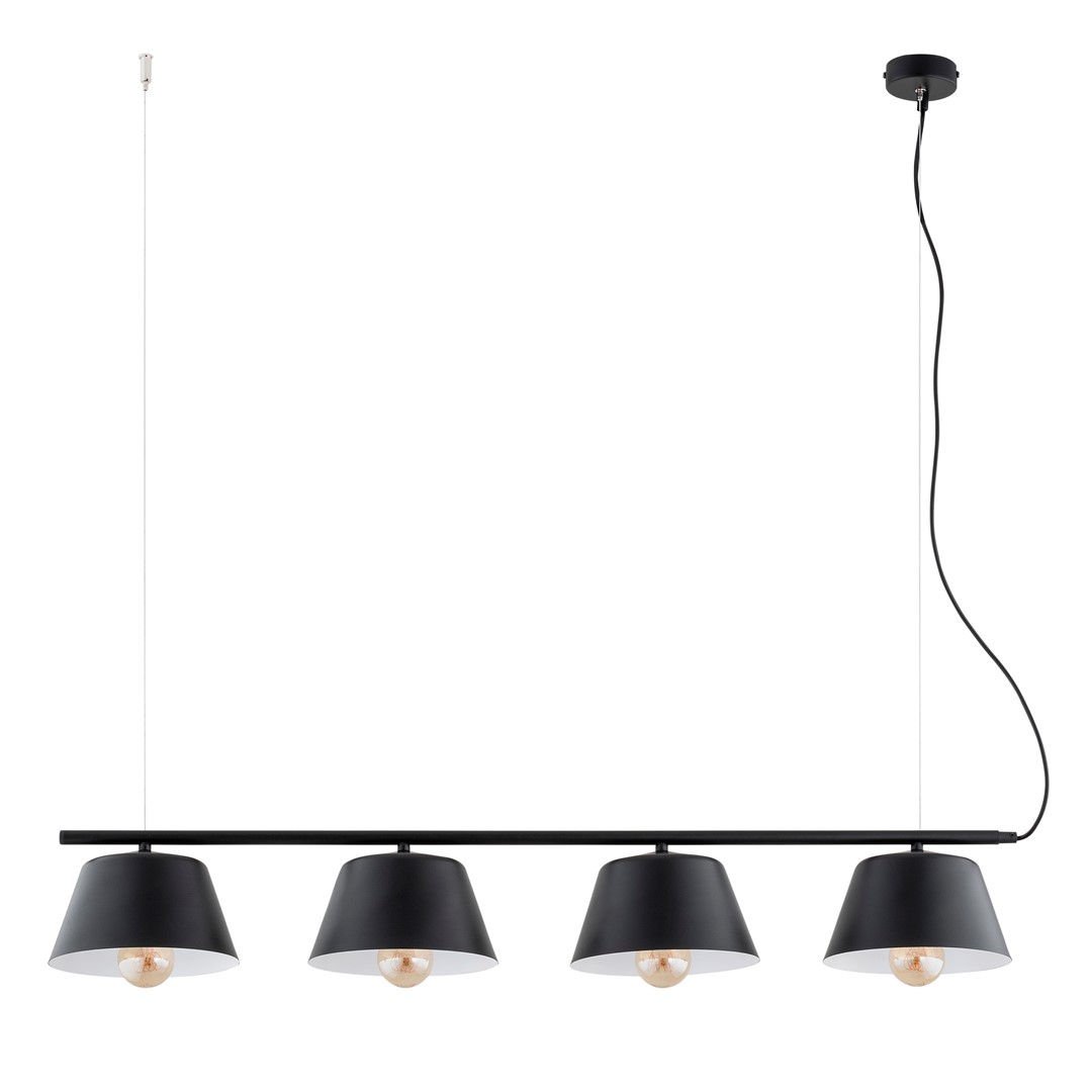 Lampa wisząca gelato 4 black/white 6905 czarny/biały