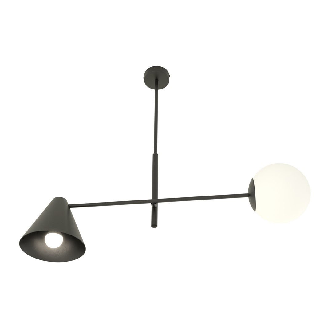 Lampa wisząca hermes 2 black 7061 czarny