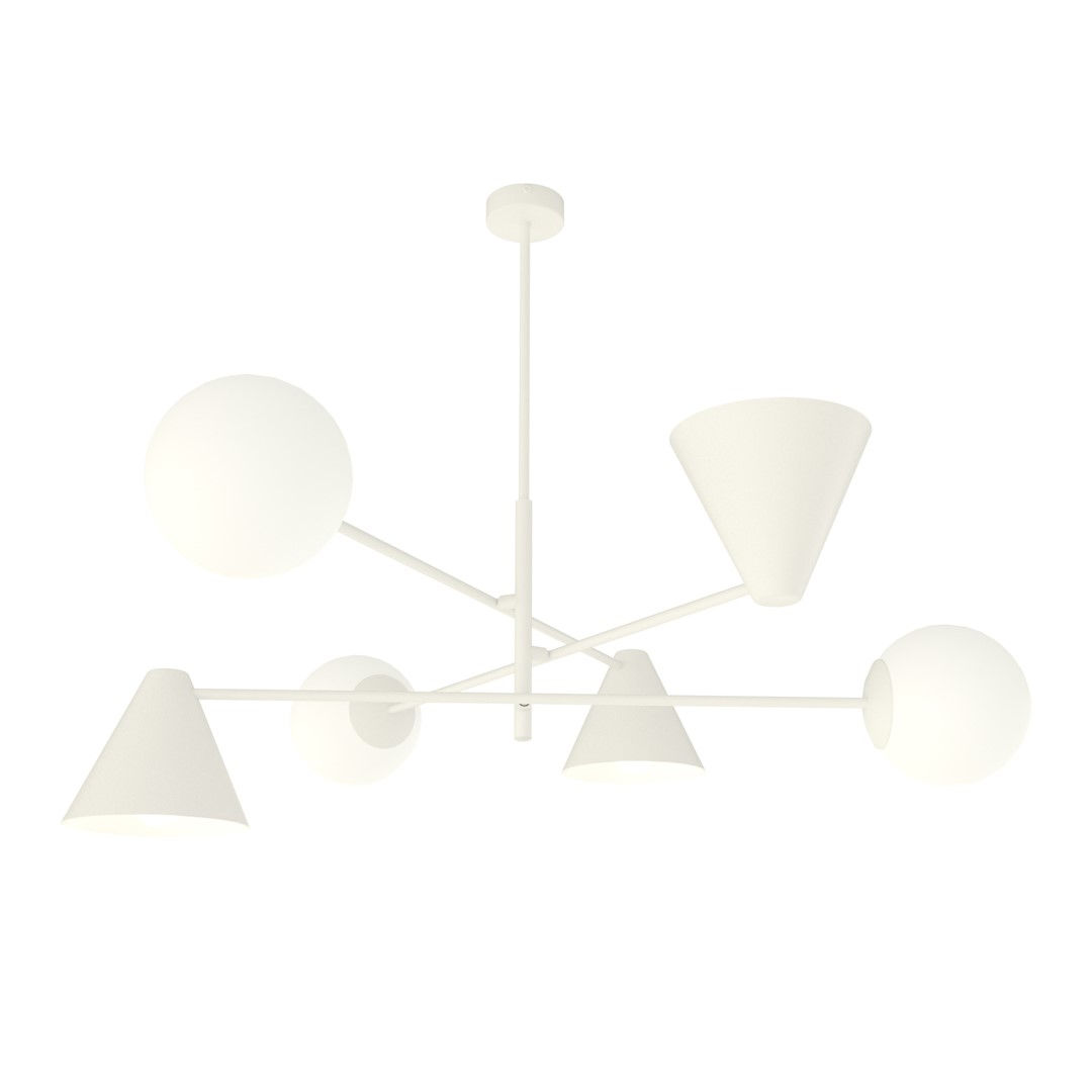 Lampa wisząca hermes 6 white 7066 biały