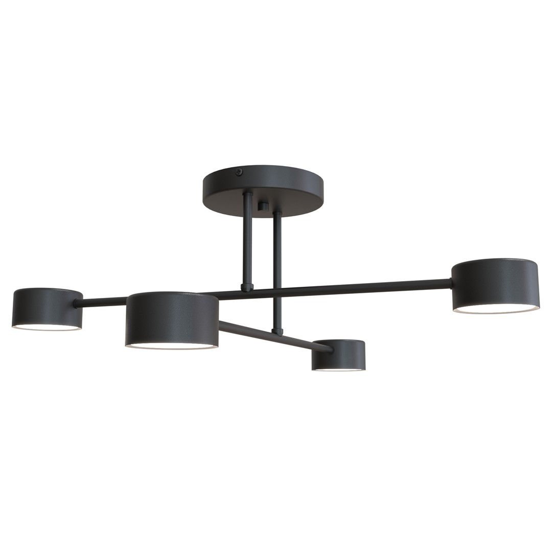 Żyrandol halo 4 black 7084 czarny