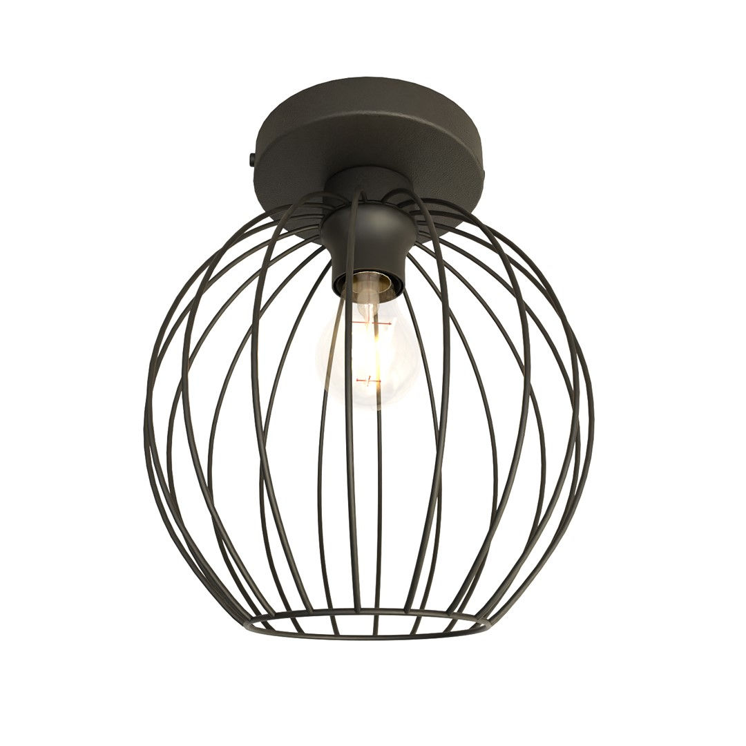 Lampa sufitowa Nest 1 bl czarny 1xE27