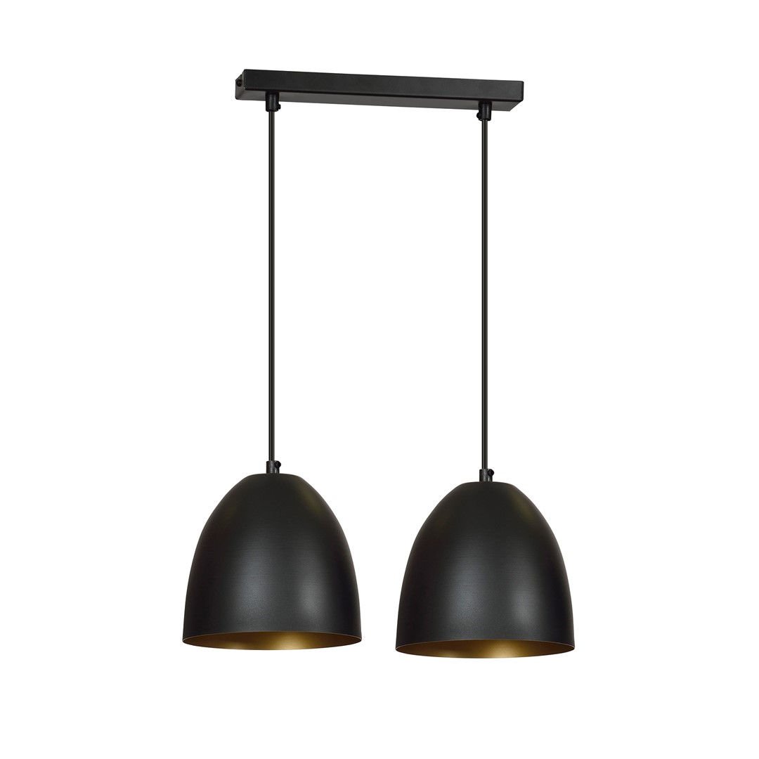 Lampa Wisząca Lenox 2/410/2 2Xe27 czarna/złota