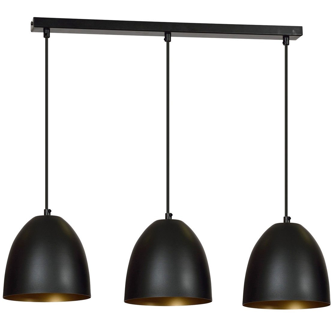 Lampa Wisząca Lenox 3/410/3 3Xe27 czarna/złota