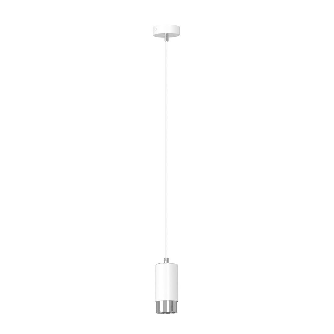 Lampa Wisząca Fumiko 1814/1 1Xgu10 biała/chrom