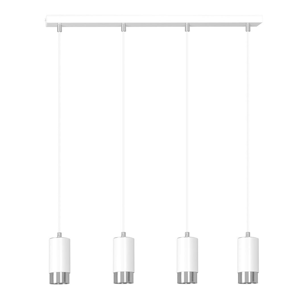 Lampa Wisząca Fumiko 4814/4 4Xgu10 biała/chrom