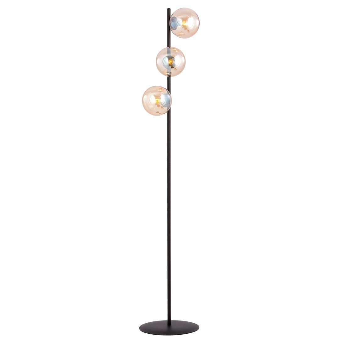 Lampa podłogowa rossi lp3 miodowy 5881 czarny