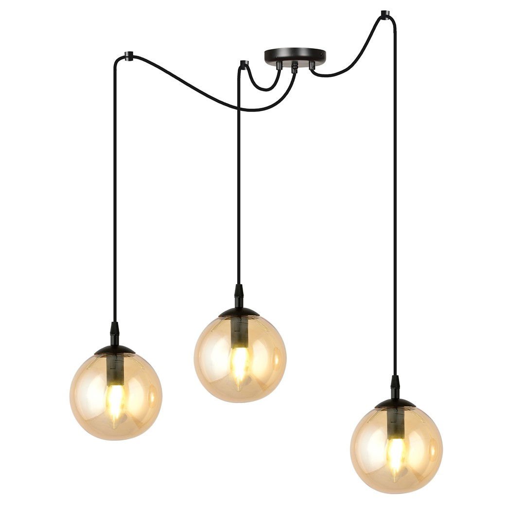 Lampa Wisząca Gigi 3 Bl938/3 3Xe14 miodowa