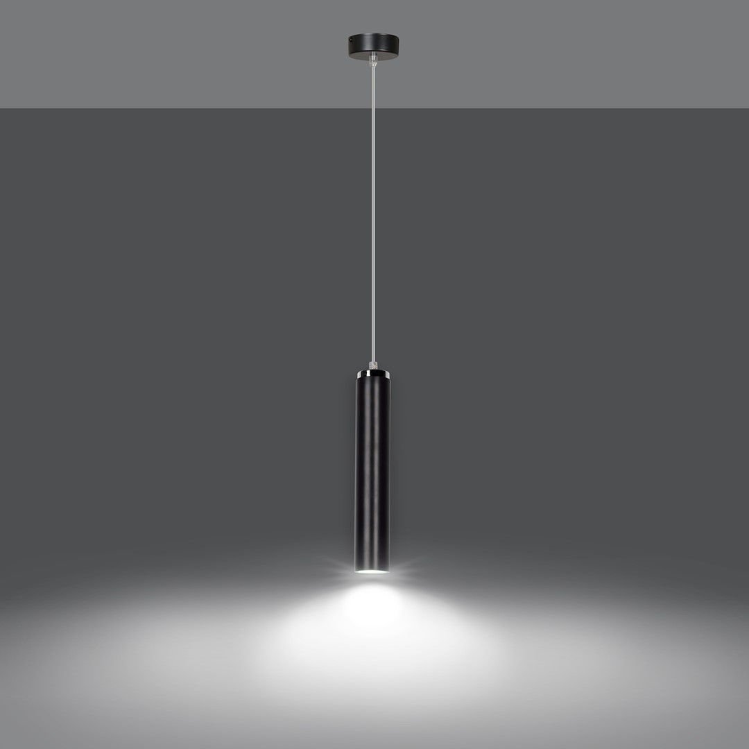 Lampa Wisząca Luna 1956/1 1Xgu10 czarna