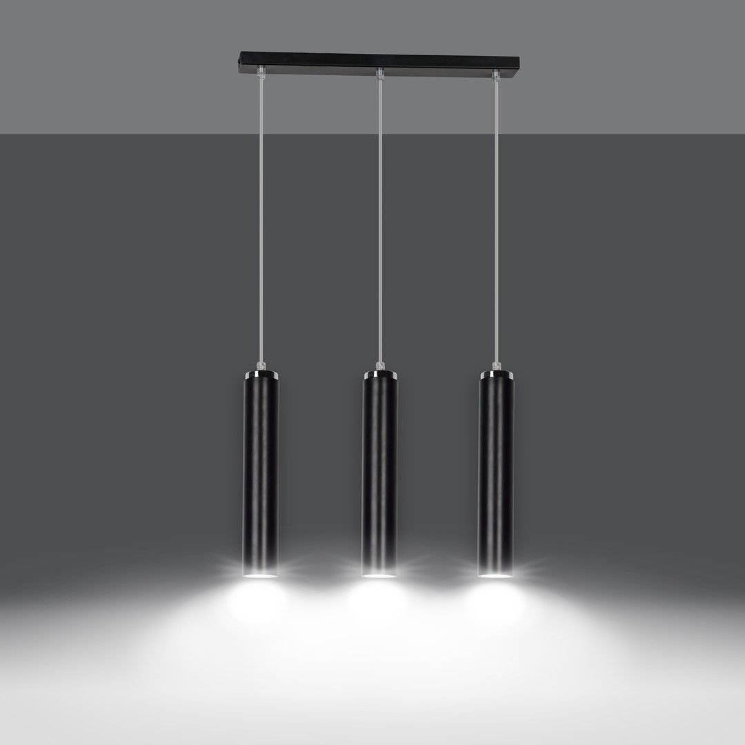 Lampa Wisząca Luna 3956/3 3Xgu10 czarna