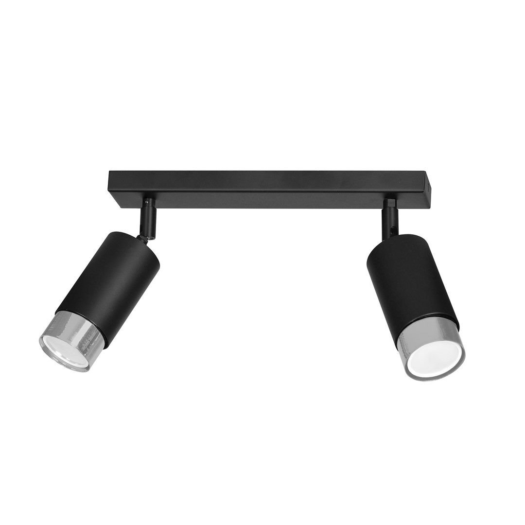 Lampa Sufitowa Hiro 2964/2 2Xgu10 czarna/chrom