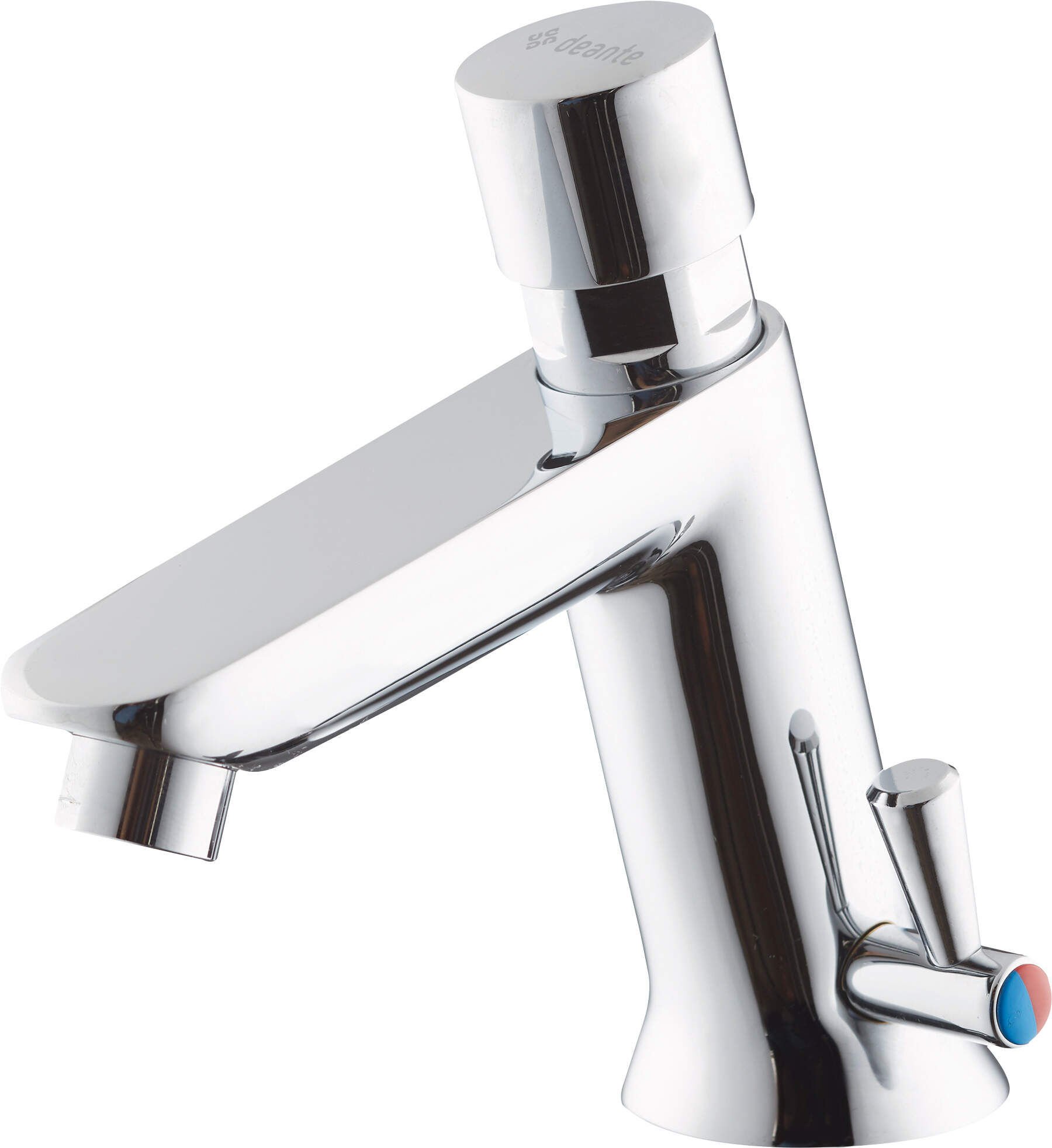 Bateria umywalkowa czasowa Deante Press chrom połysk BBH_029R