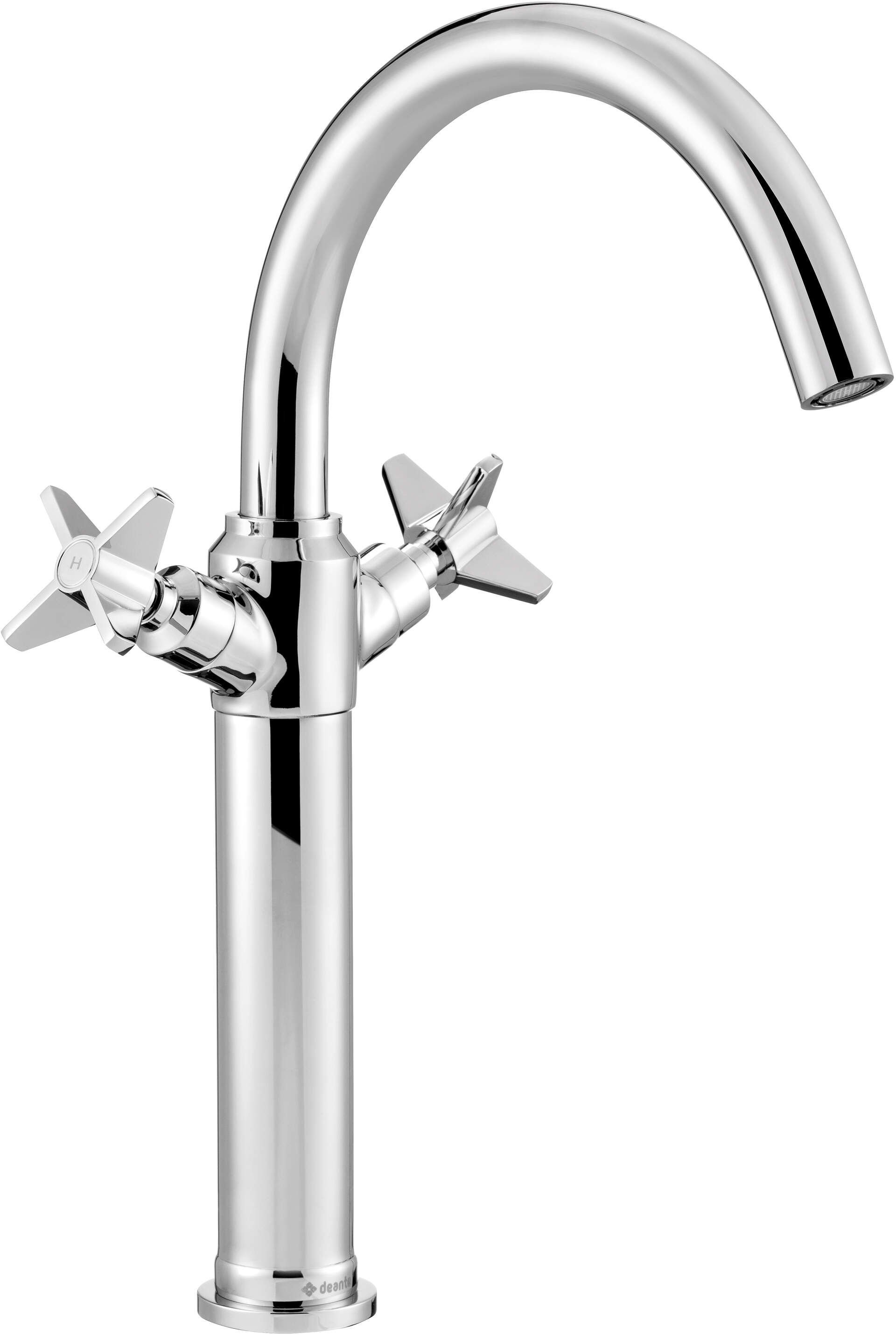 Bateria umywalkowa nablatowa Deante Temisto chrom połysk BQT_025D