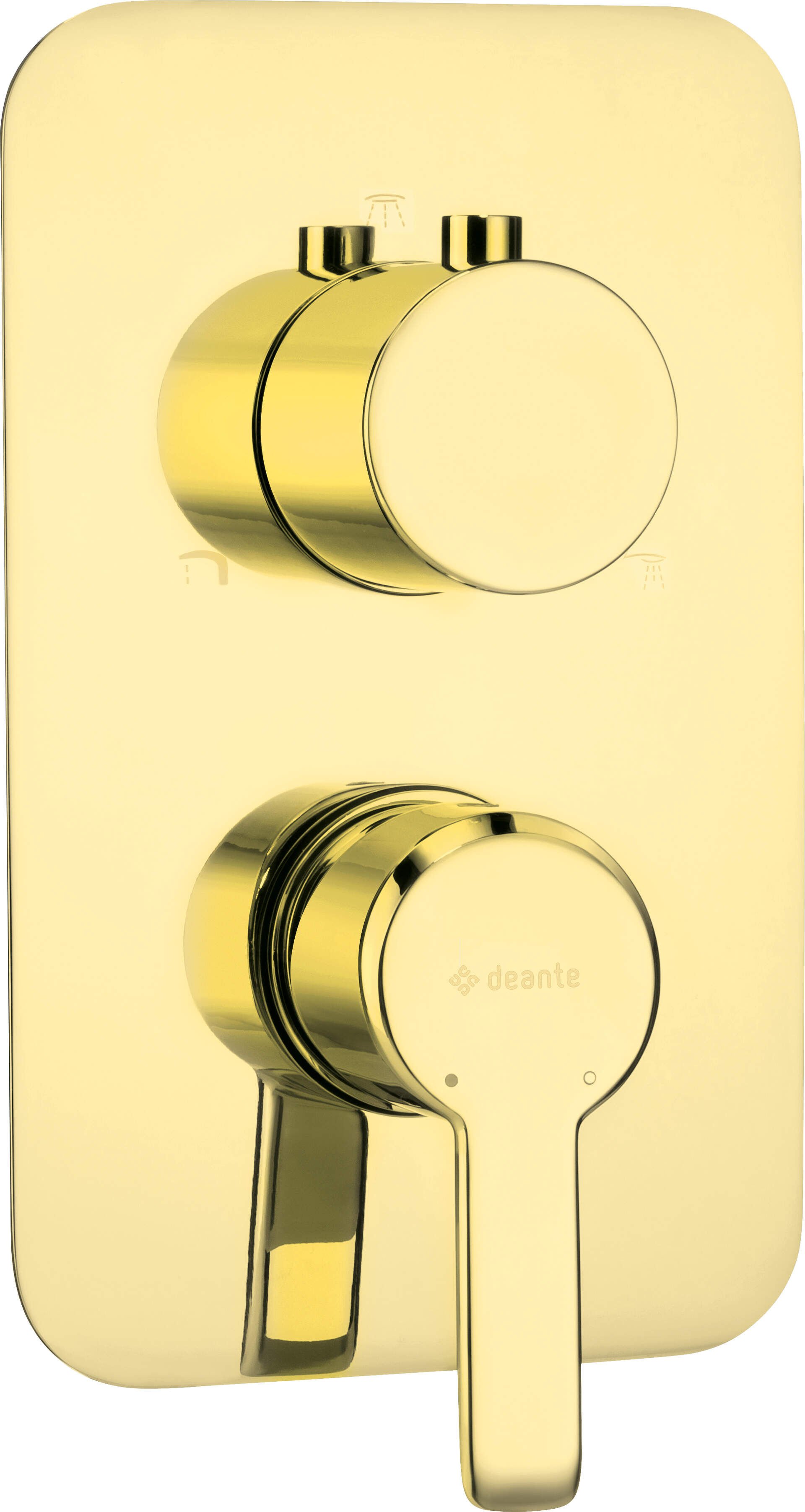 Element baterii prysznicowej podtynkowej Deante złoty połysk BXY_ZQAM