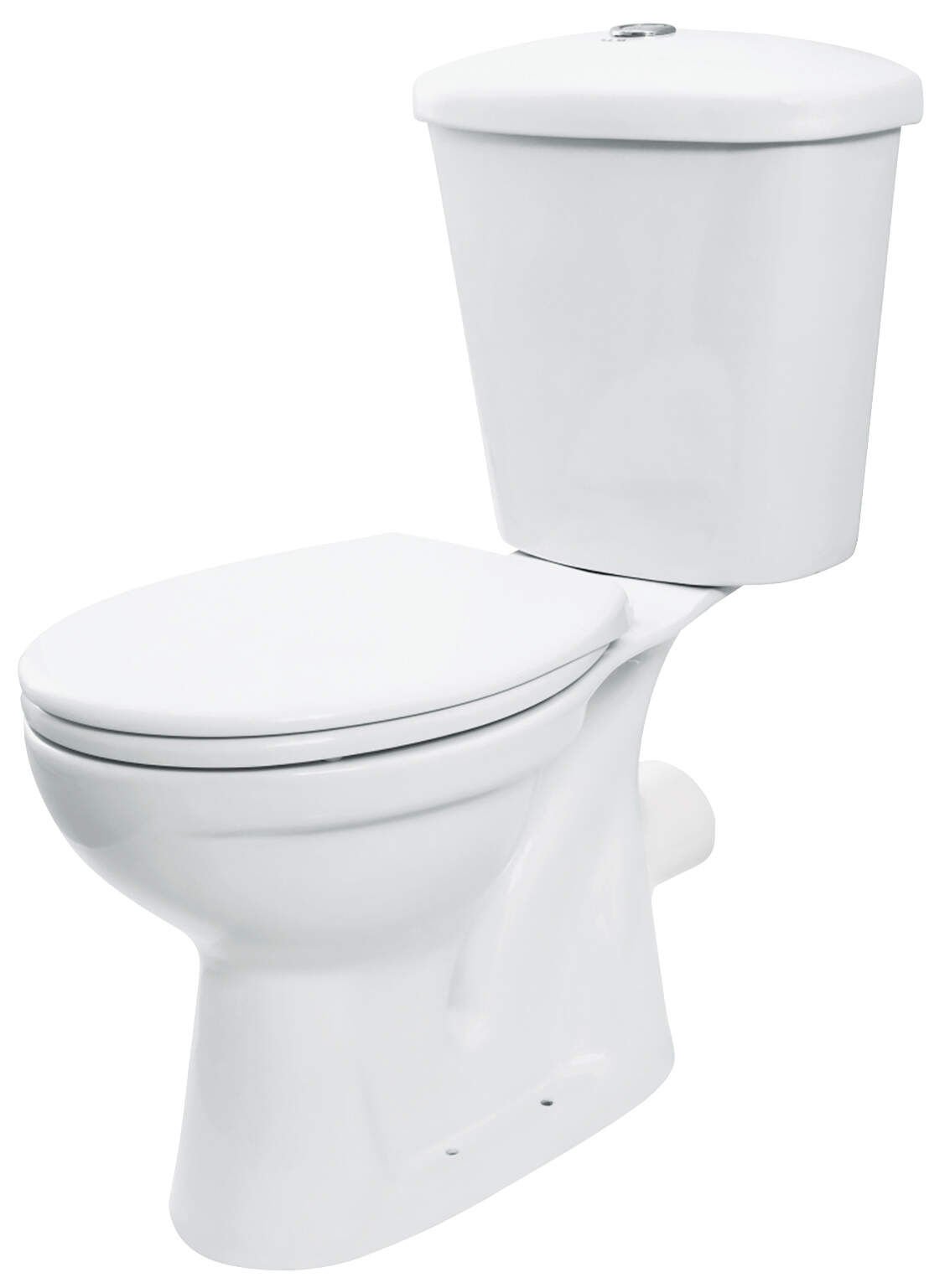 Kompakt WC Deante Funkia odpływ poziomy z deską duroplast wolnoopadającą biały połysk CDFD6LPS