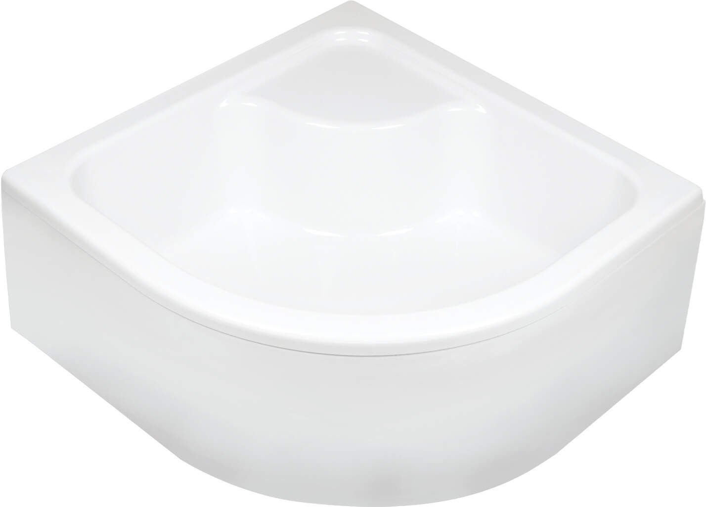 Brodzik półokrągły Deante Deep 80x80 biały akryl KTD_042B