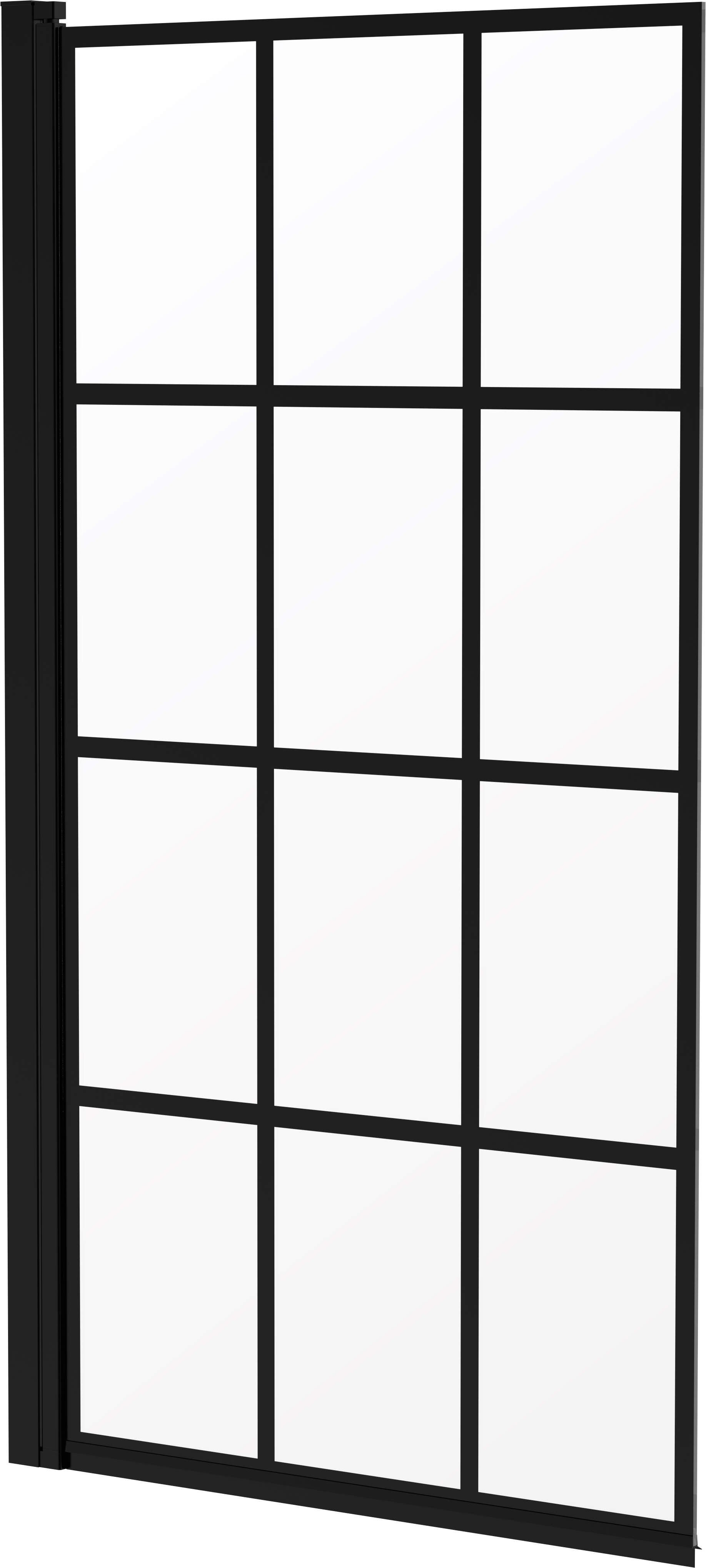 Parawan nawannowy Deante Jasmin 78x140 cm 1-częściowy uniwersalny nero transparentneKTJ_N72P