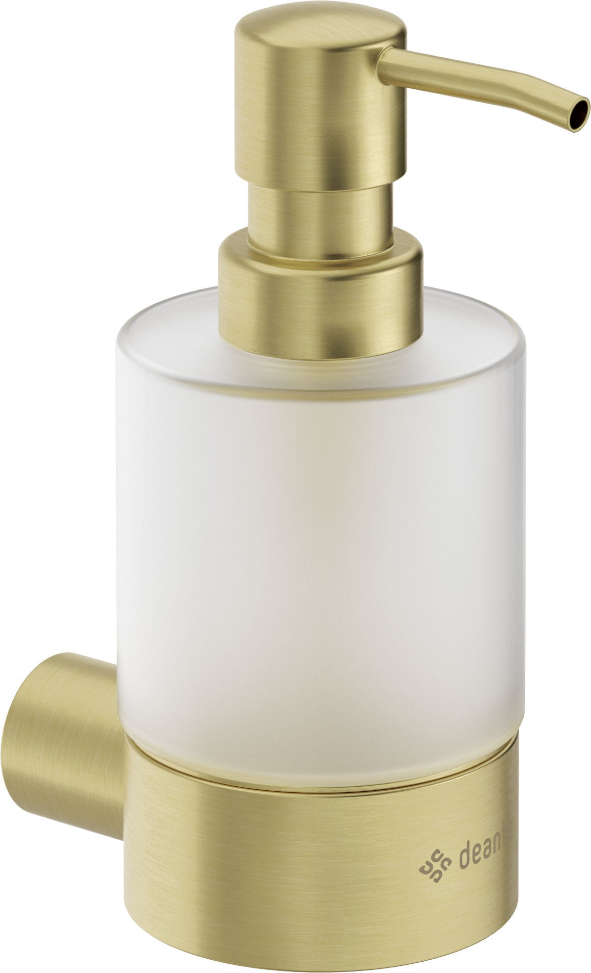 Dozownik do mydła 200 ml mocowany Deante Round złoty szczotkowany ADR_R421