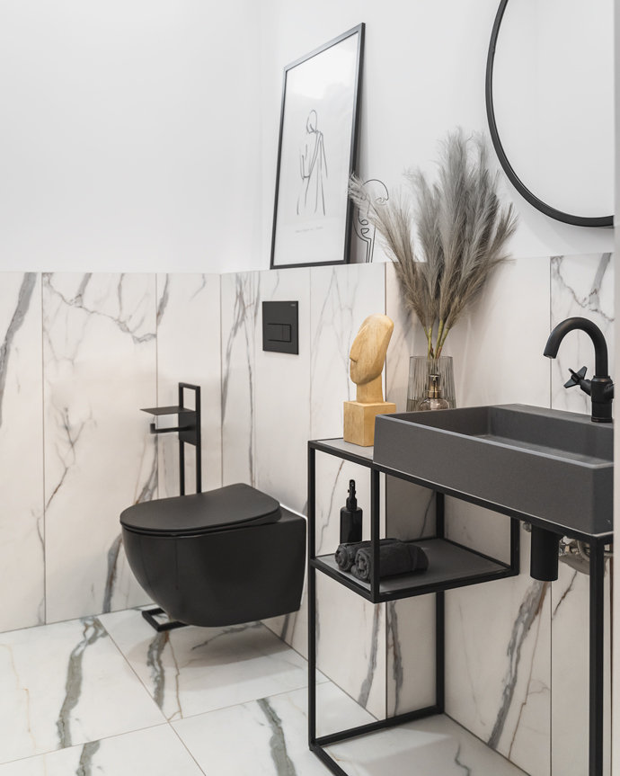 Bateria umywalkowa Deante Temisto nero BQT_N20D