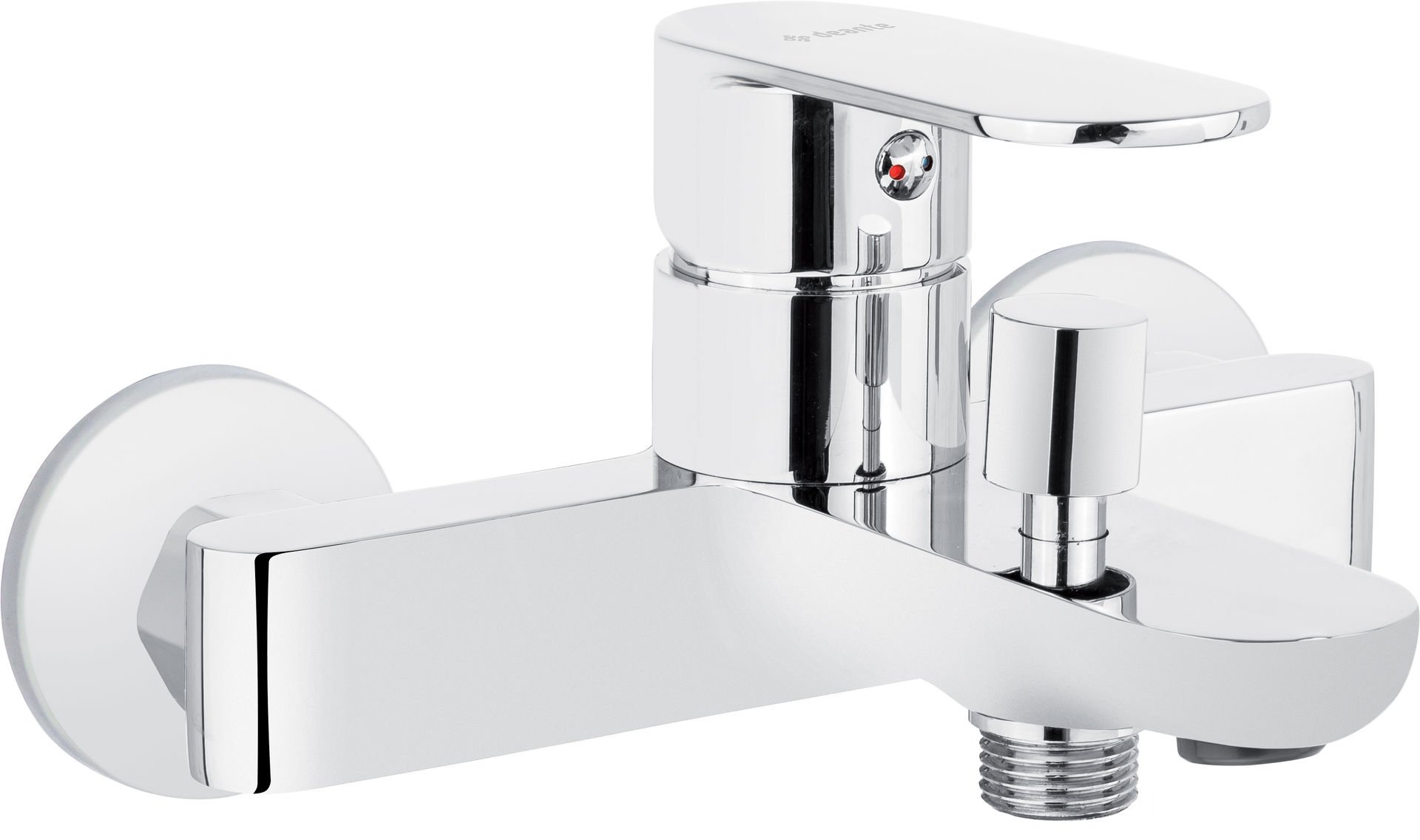 Bateria wannowa ścienna Deante Alpinia chrom połysk BGA_010M