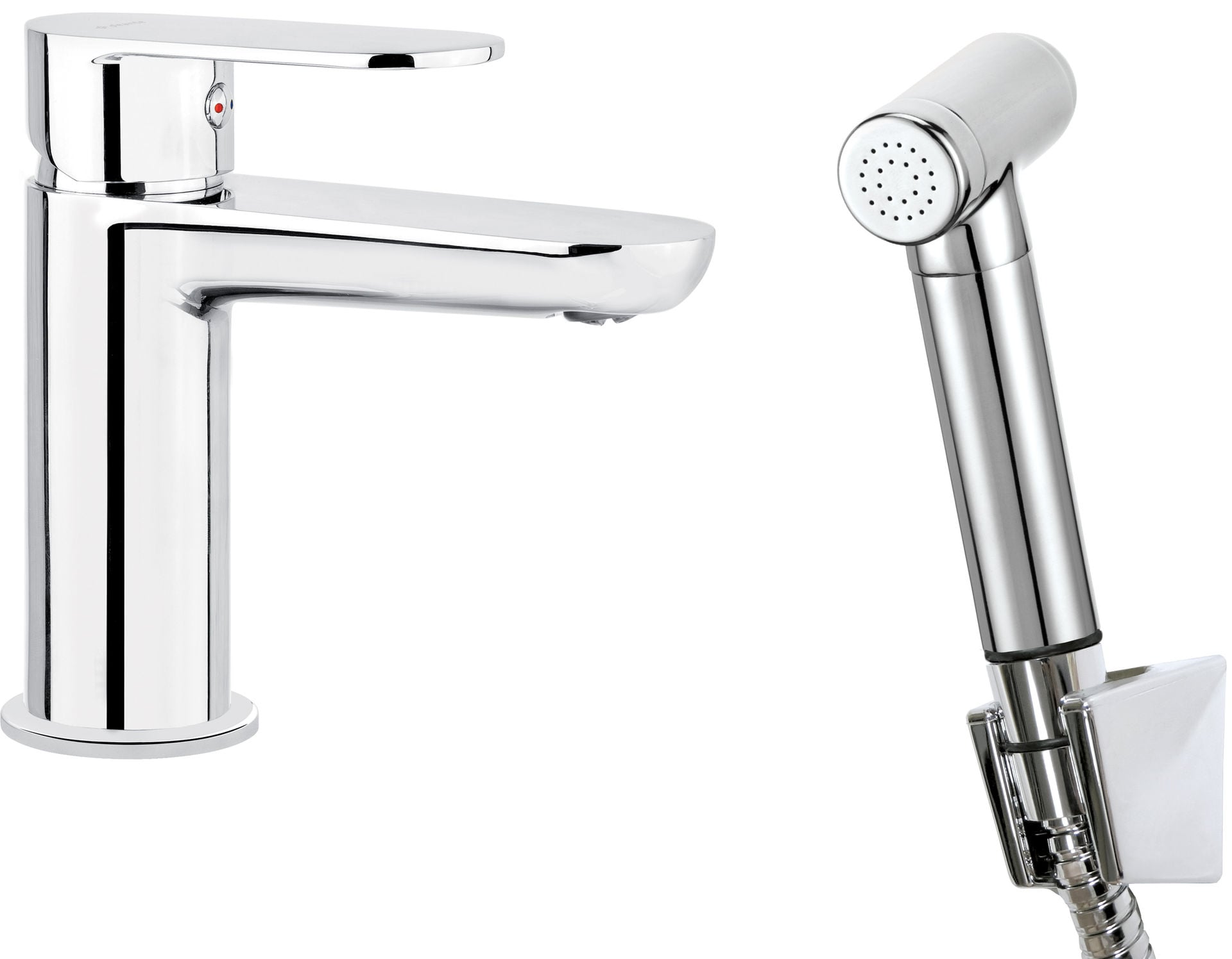 Bateria umywalkowa Deante Alpinia chrom połysk BGA_027M