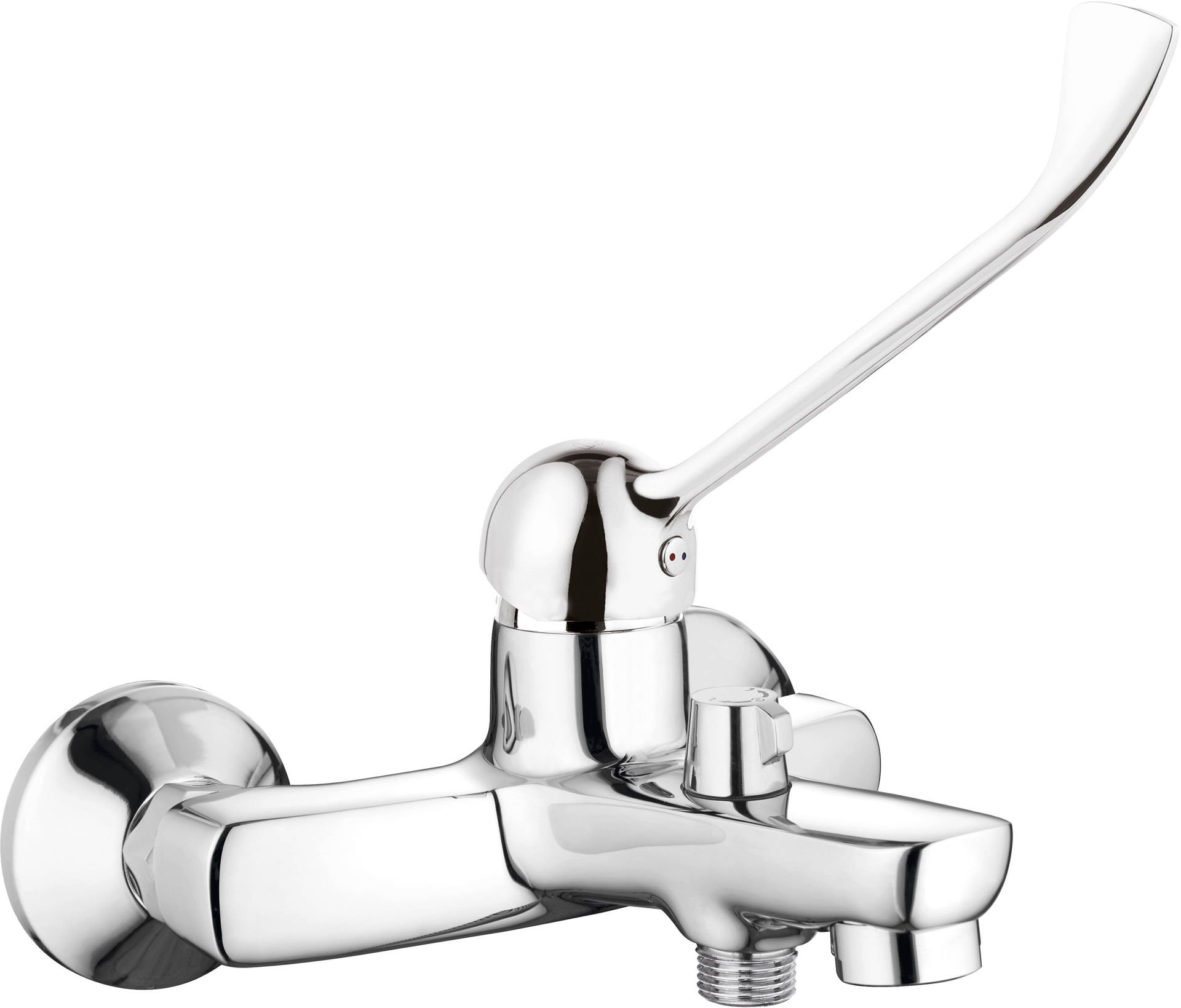 Bateria wannowa ścienna Deante Boro chrom połysk BMO_010C