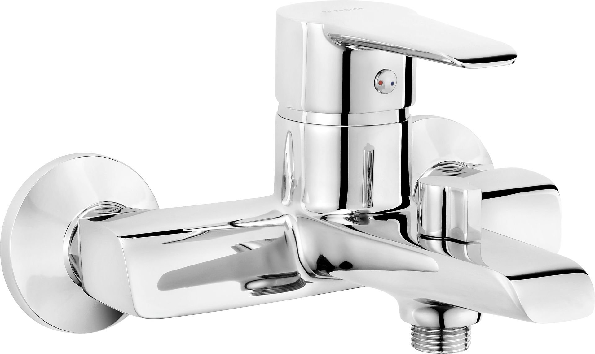 Bateria wannowa ścienna Deante Corio chrom połysk BFC_010M