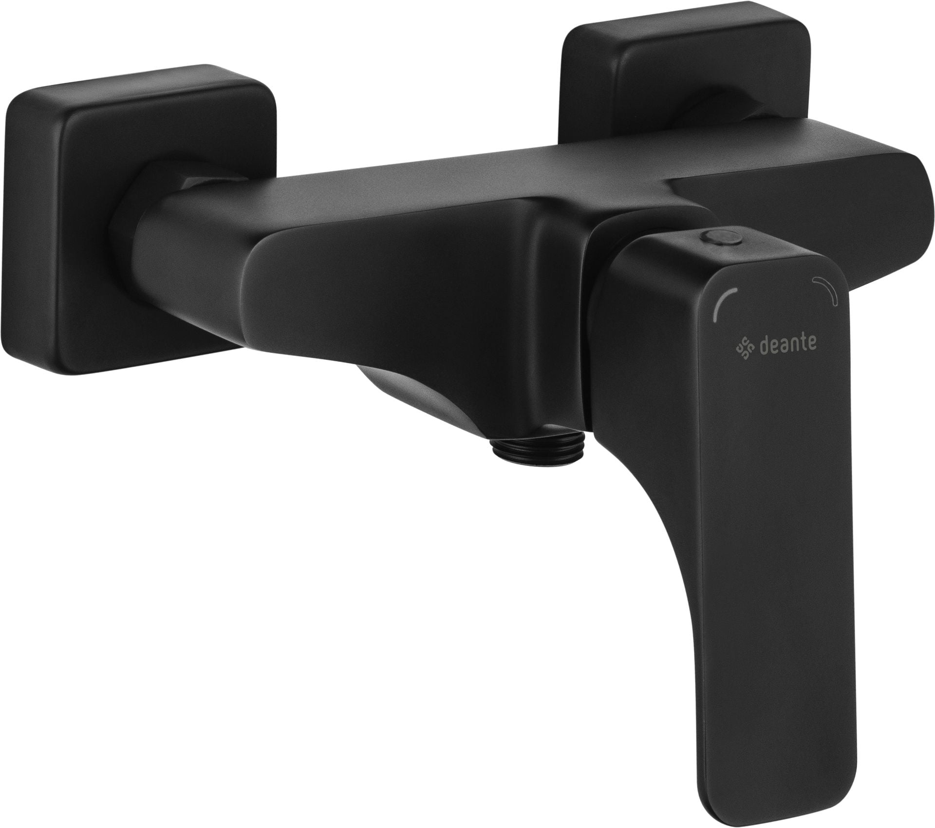 Bateria prysznicowa natynkowa Deante Hiacynt czarny mat BQH_N40M