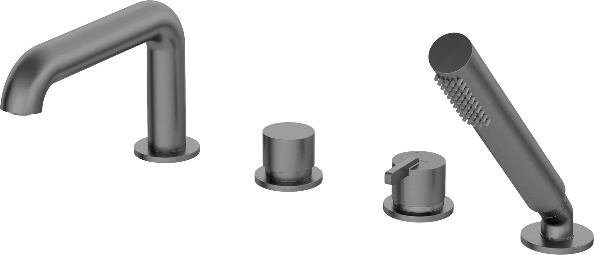 Bateria wannowa podtynkowa Deante Silia 4-otworowa titanium BQS_D14M