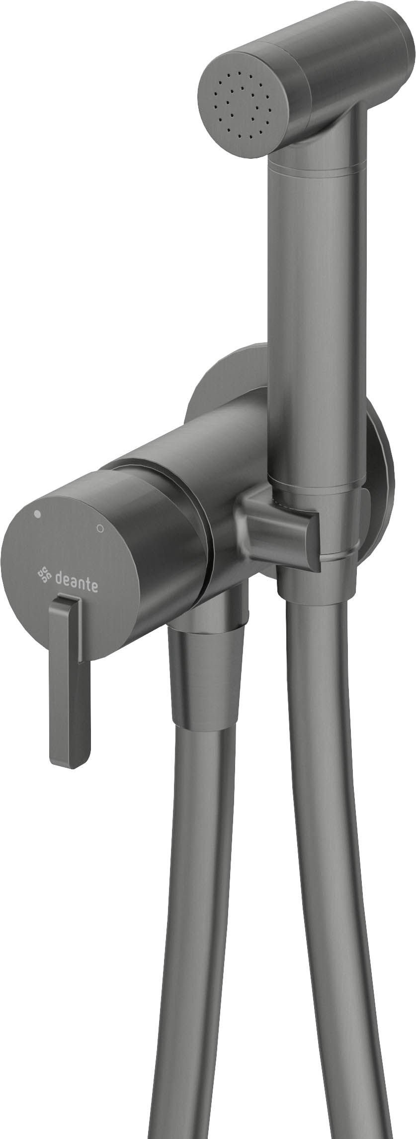 Bateria bidetowa podtynkowa Deante Silia titanium BQS_D34M