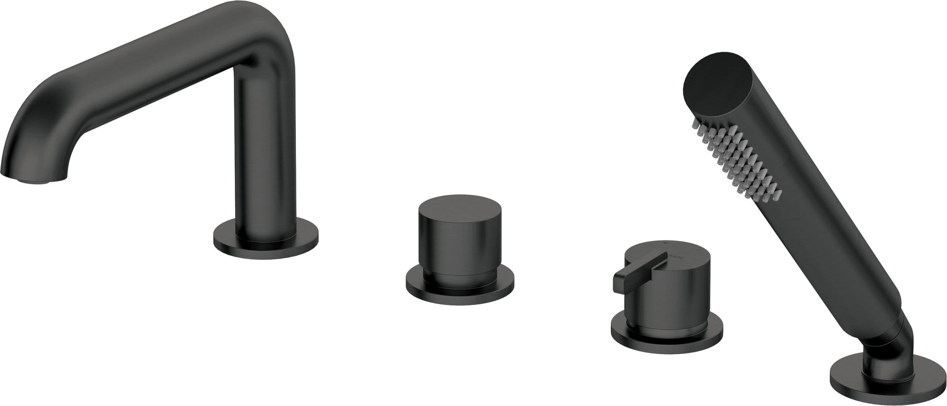 Bateria wannowa podtynkowa Deante Silia 4-otworowa nero BQS_N14M