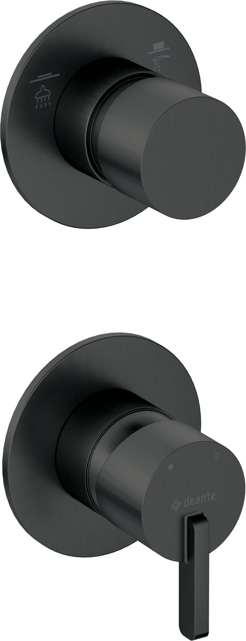 Bateria prysznicowa podtynkowa Deante Silia nero BQS_N44P