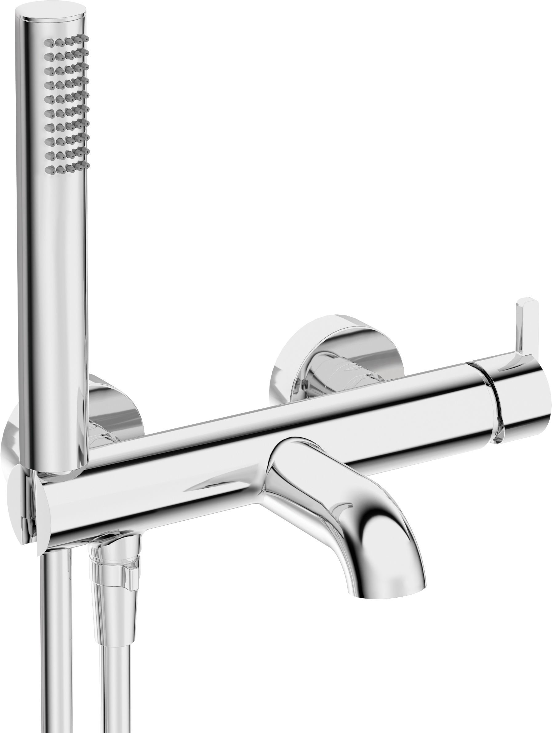 Bateria wannowa ścienna Deante Silia chrom połysk BQS_011M