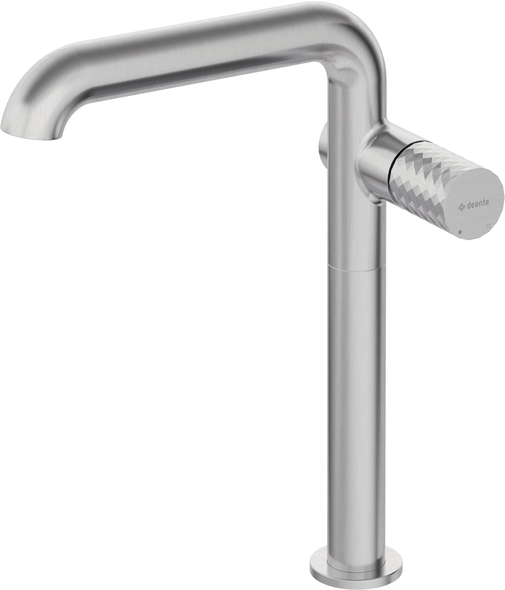 Bateria umywalkowa nablatowa Deante Silia Hexa stal szczotkowana BHS_F24K