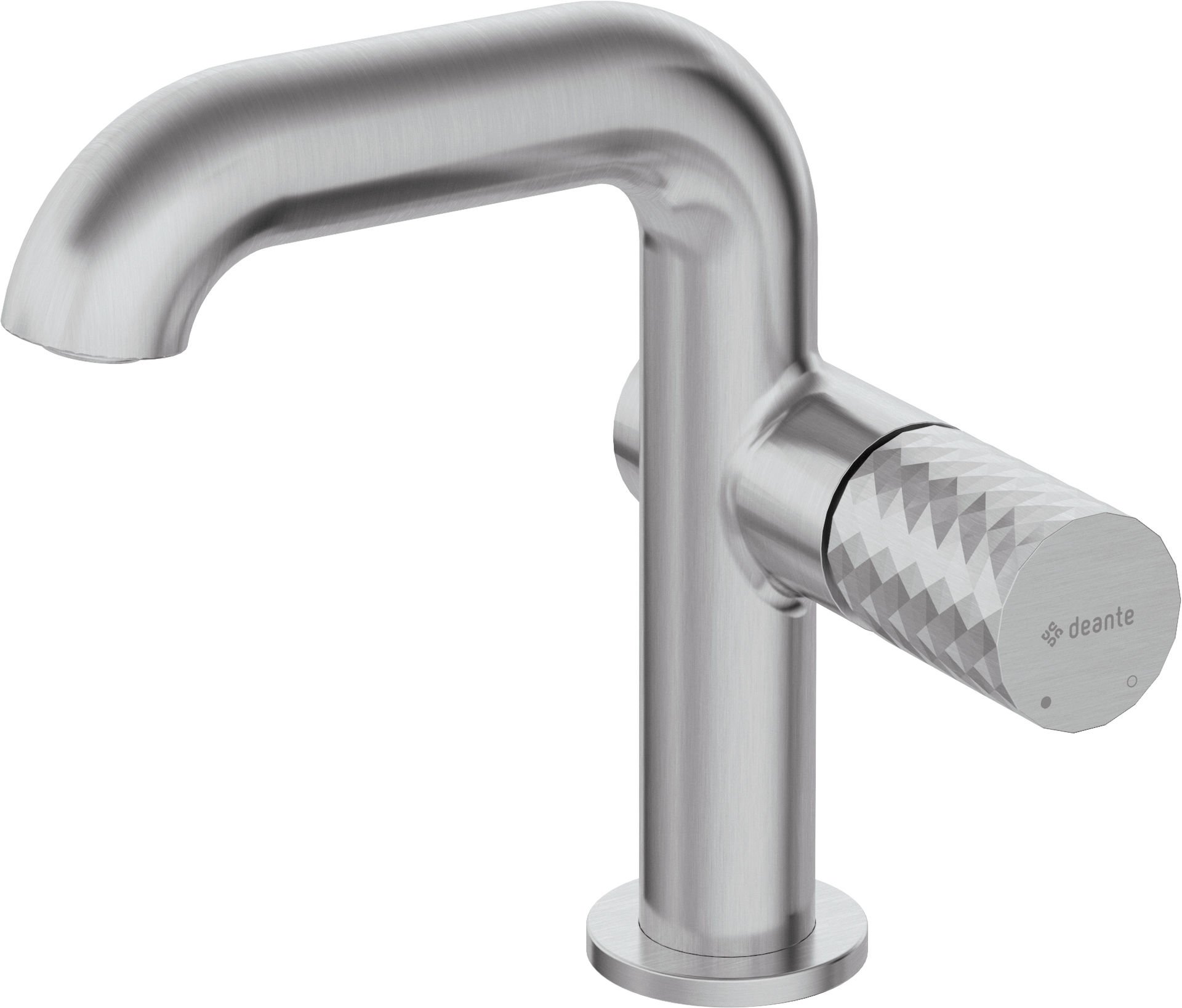 Bateria umywalkowa Deante Silia Hexa stal szczotkowana BHS_F24M