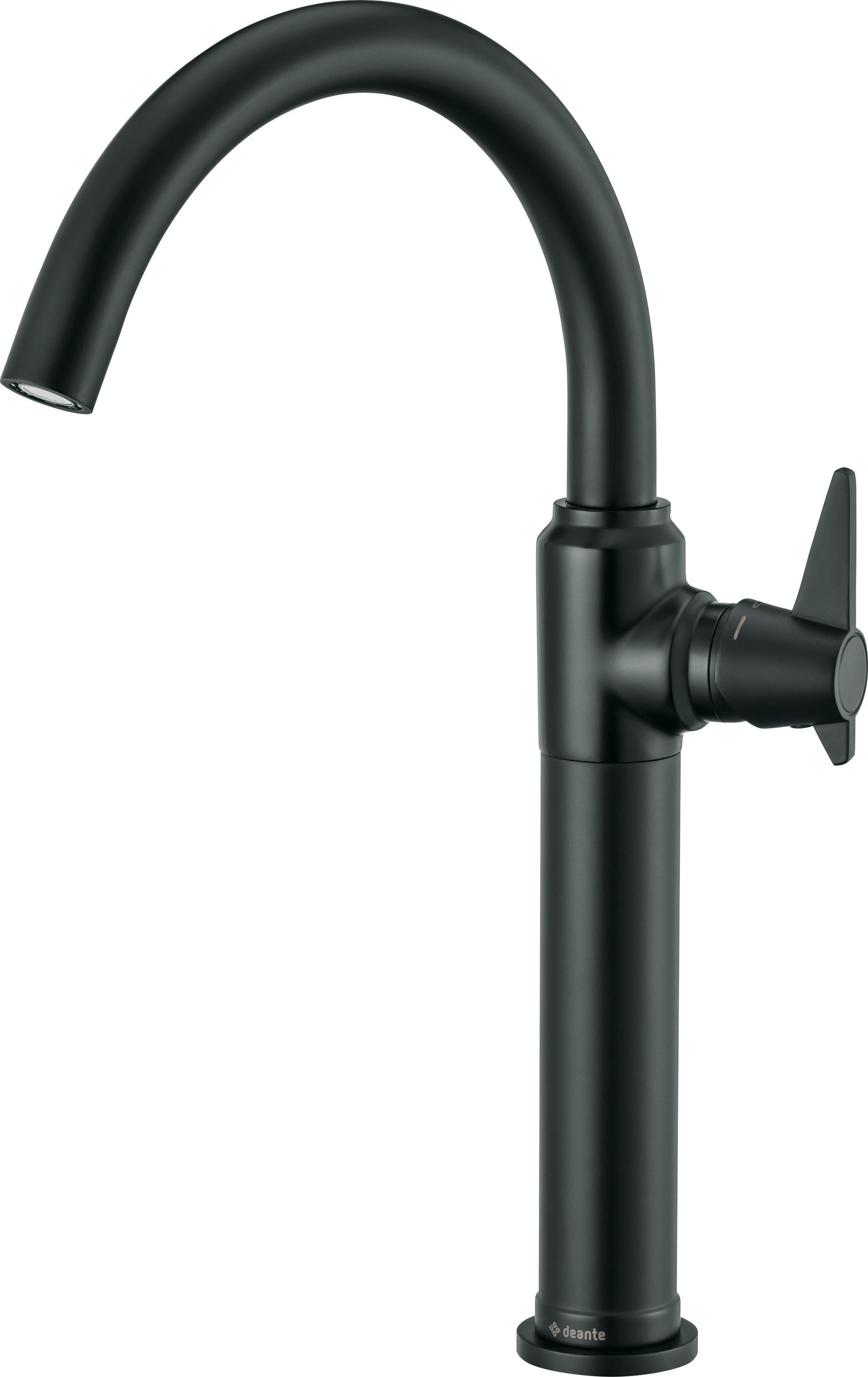 Bateria umywalkowa nablatowa Deante Temisto czarny mat BQT_N21K