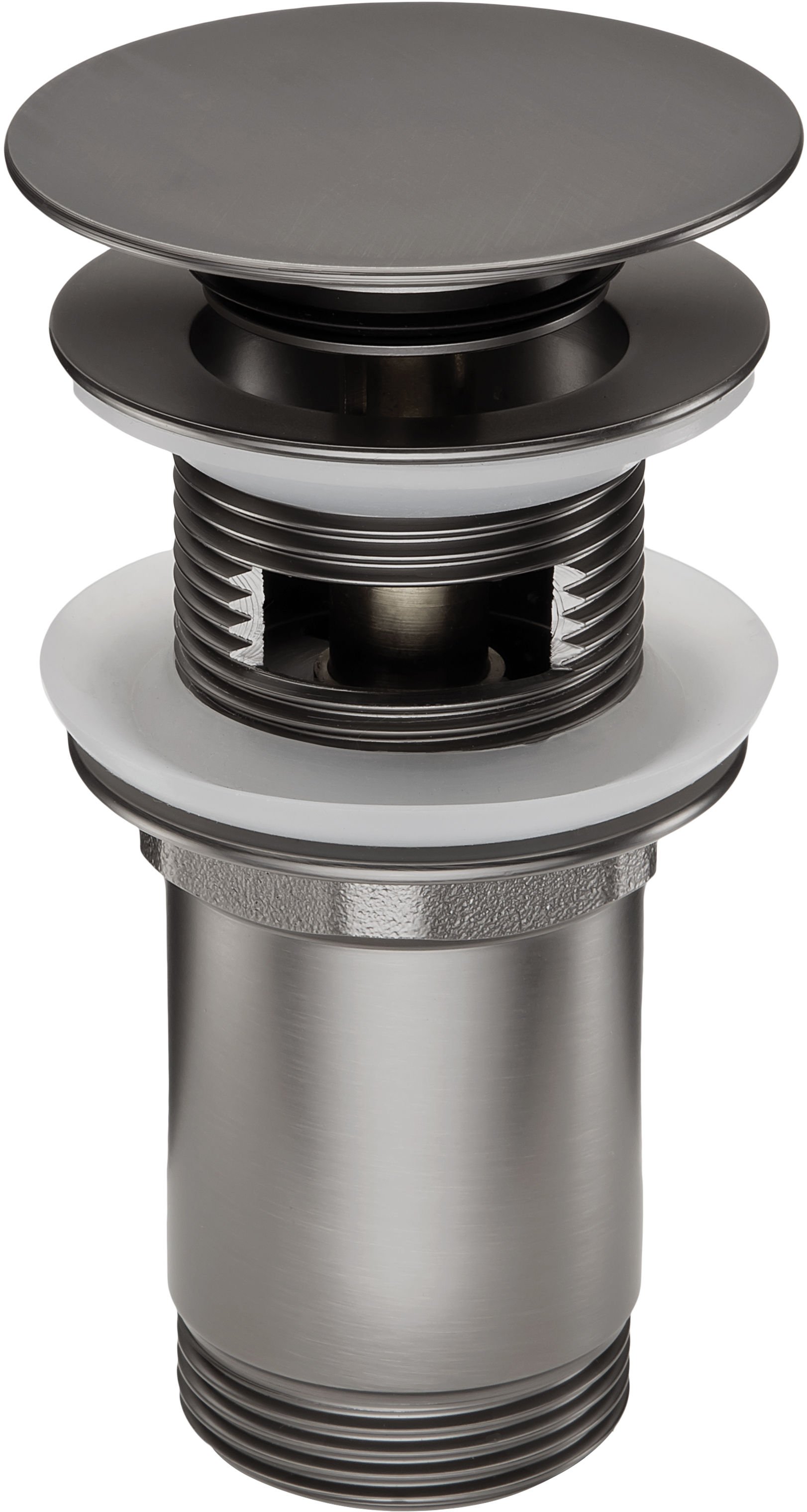 Korek Klik-Klak do umywalki lub bidetu z tuleją Deante titanium NHC_D10U